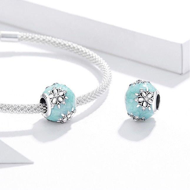 snowflake bead charm