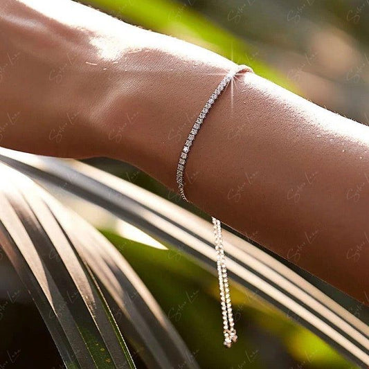 cubic zirconia tennis bracelet