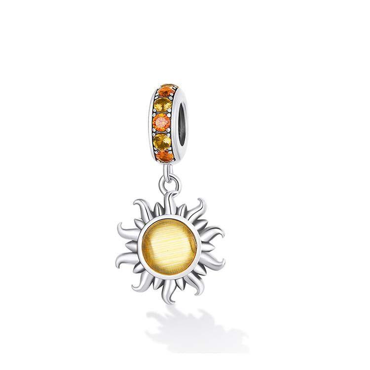 sun pendant charm for bracelet