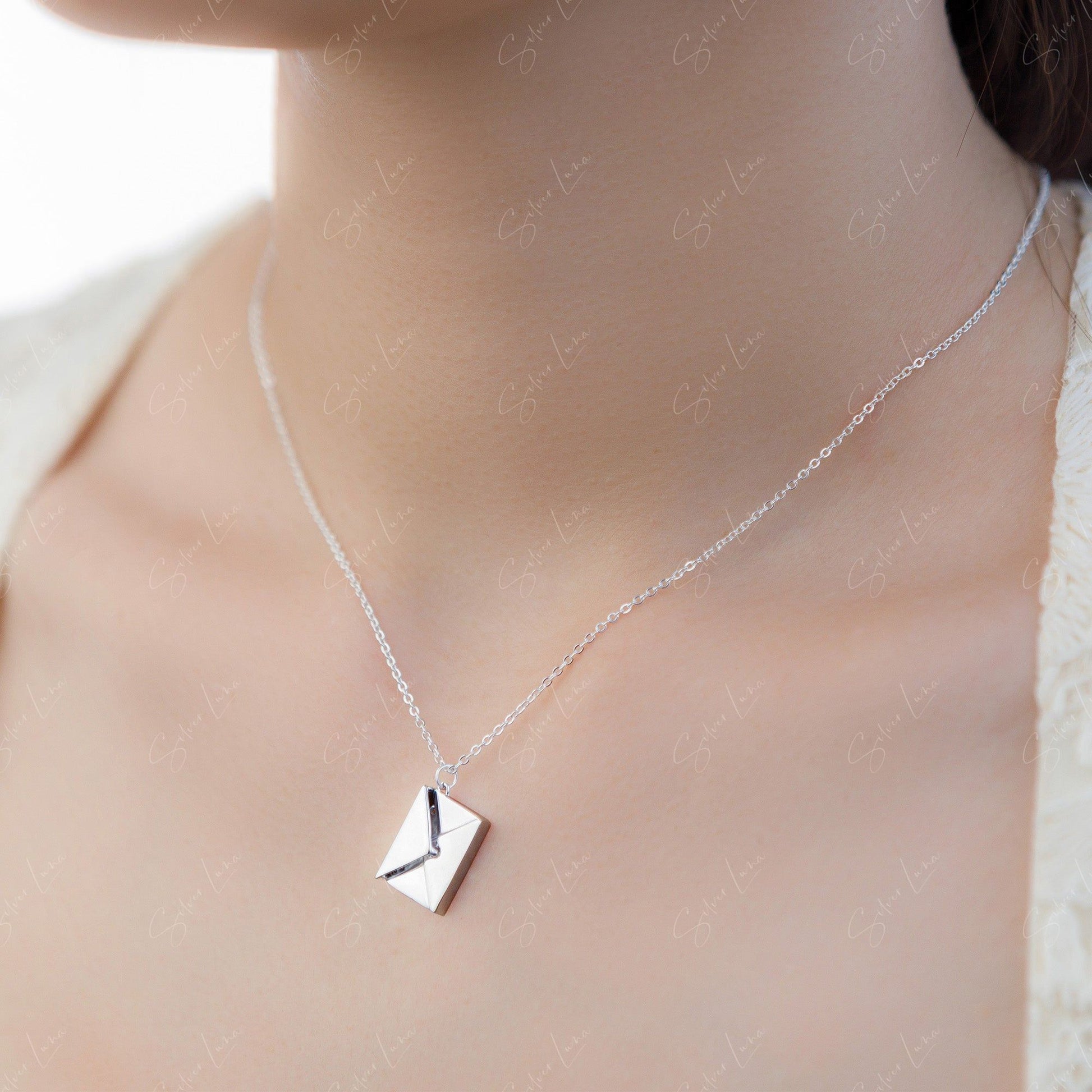 love letter sterling silver necklace