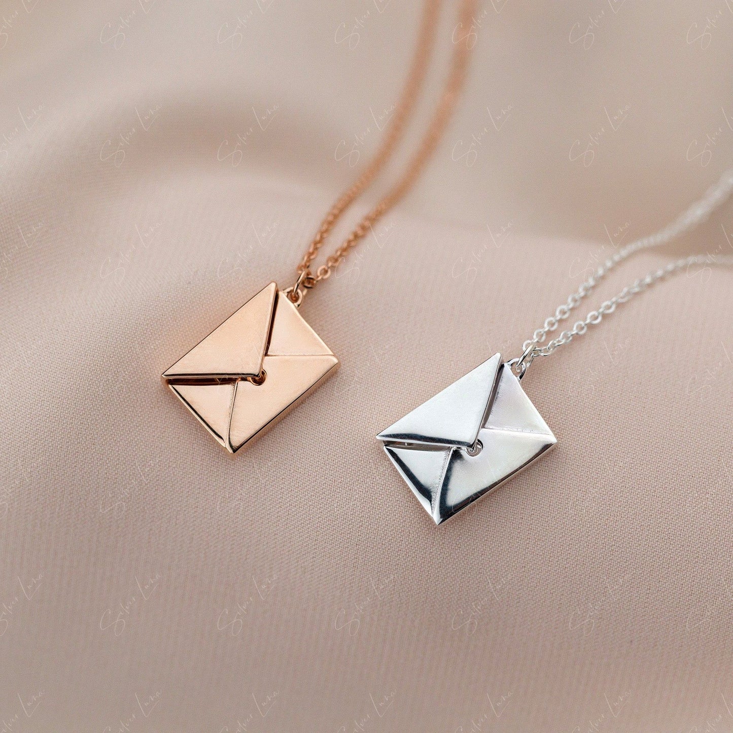 Valentine love letter necklace