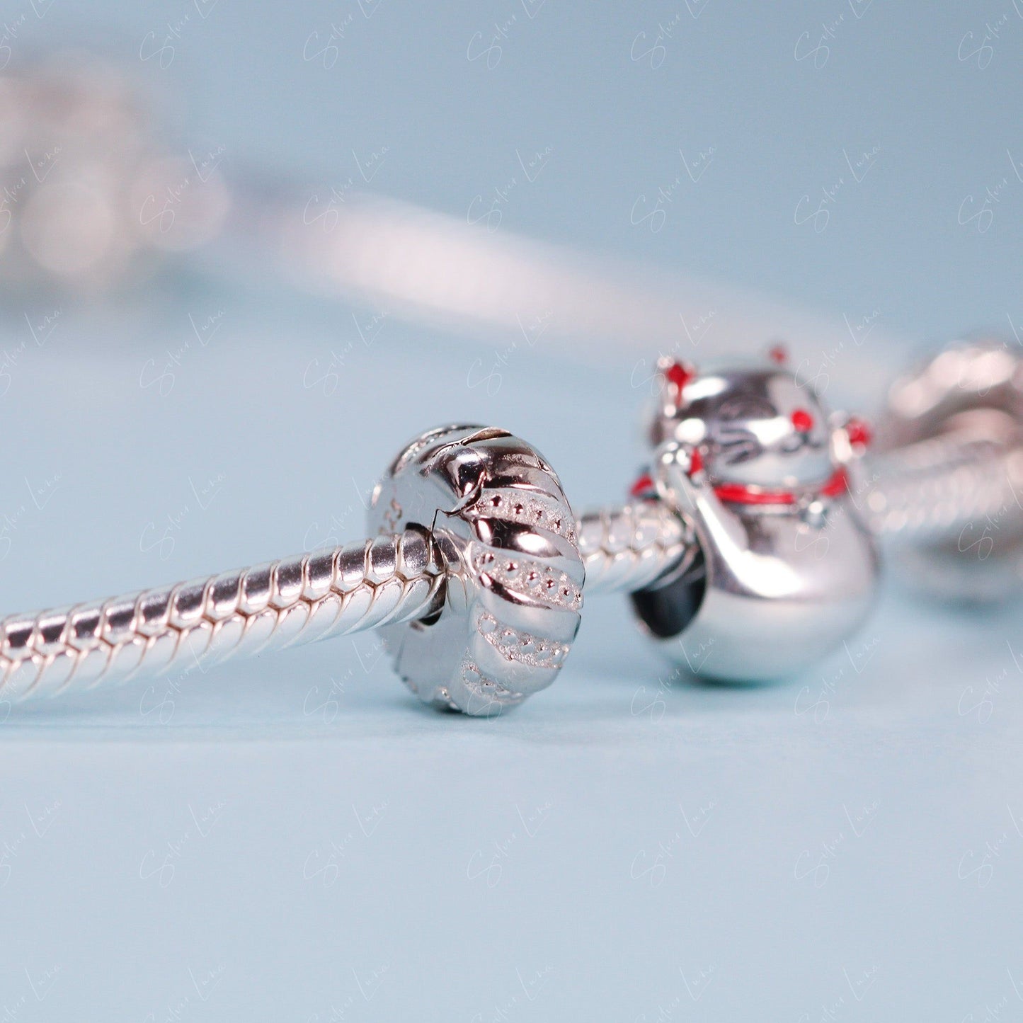 clip on stopper charm for bracelet