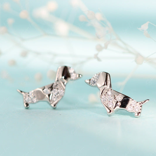 cute dog stud earrings