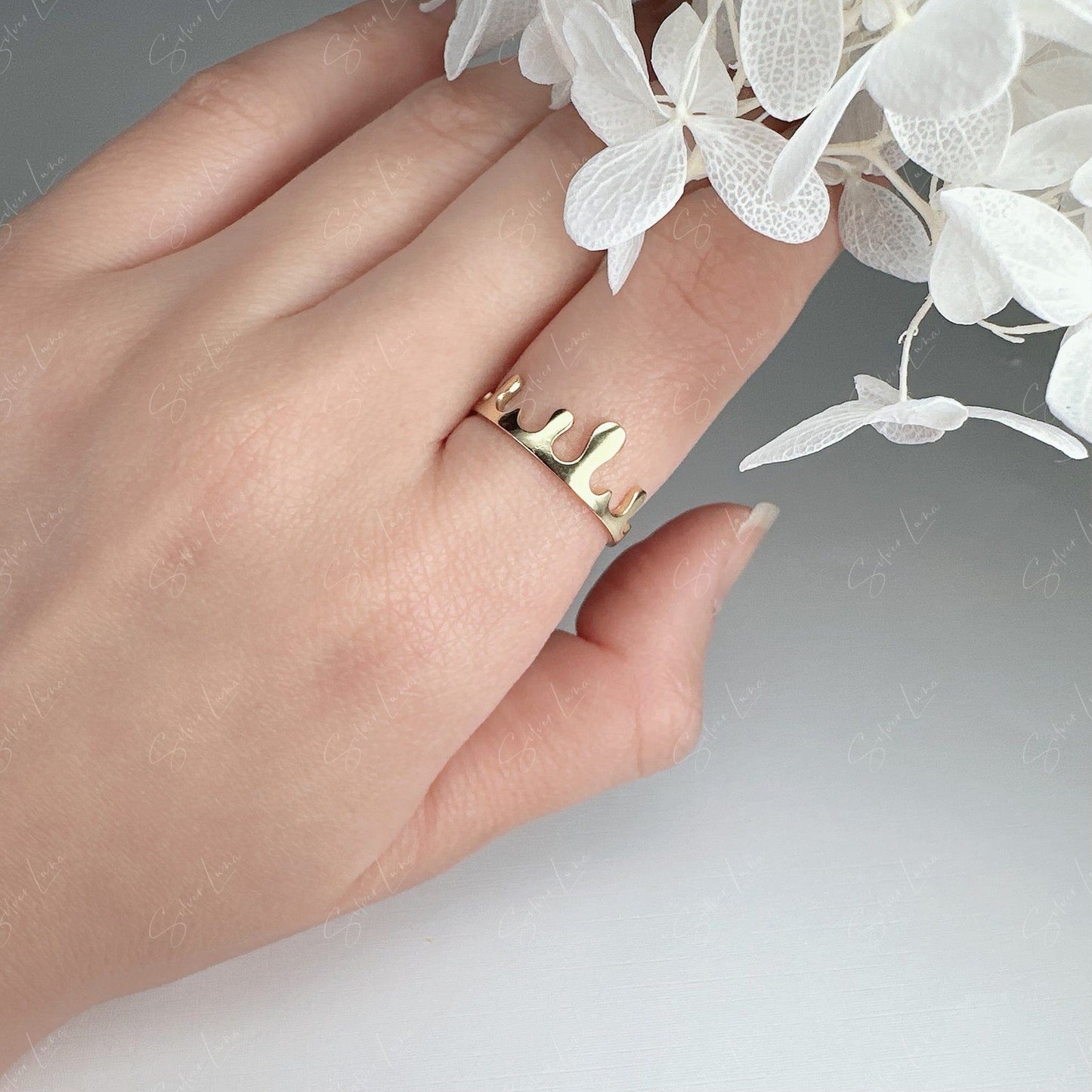 droplet open band ring
