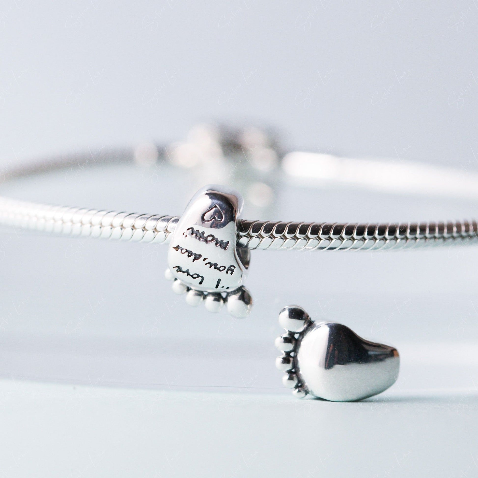 baby foot charm for bracelet