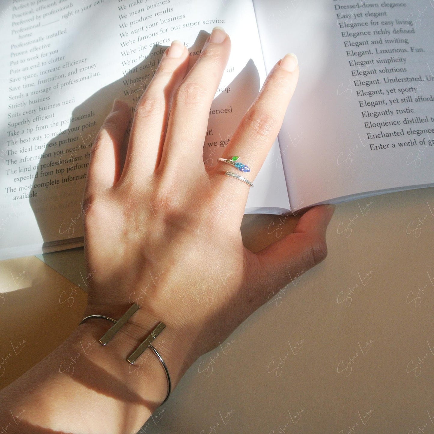 tree branch adjustable ring