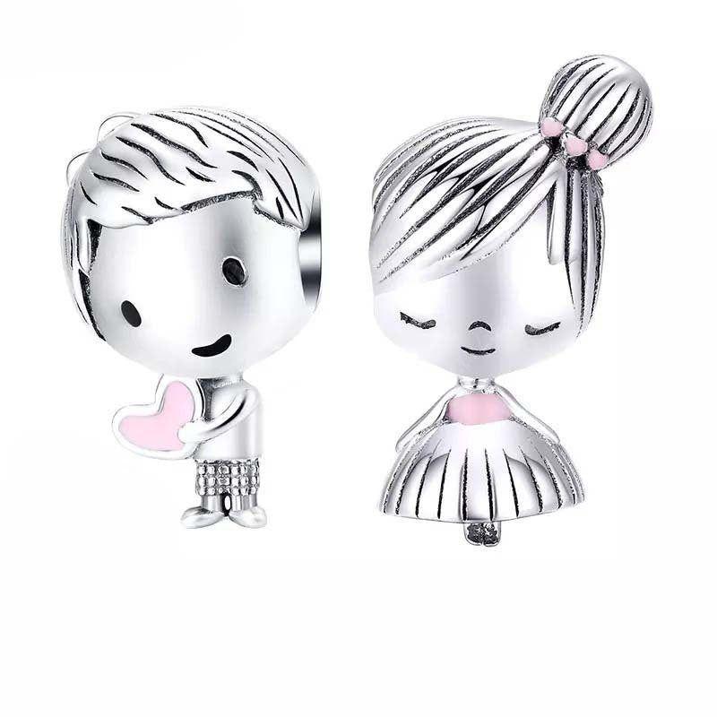 boy and girl charm for bracelet