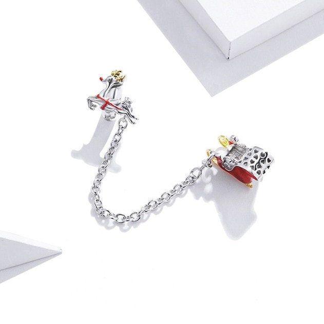 Santa's sleight security chain for bracelet