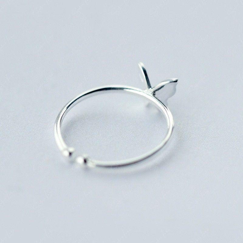 butterfly silver ring