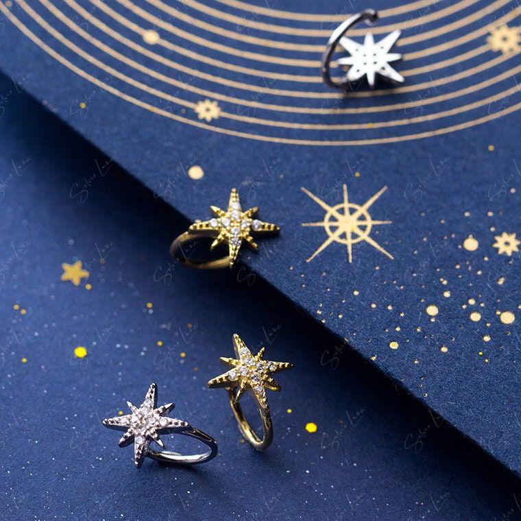 starbursts non piercing ear cuffs