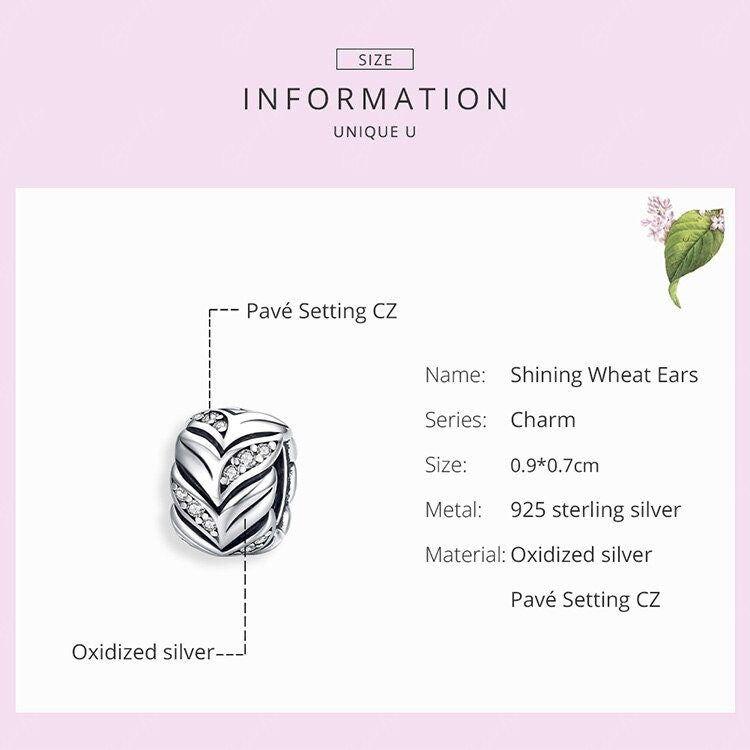 Floral bead spacer charm for bracelet