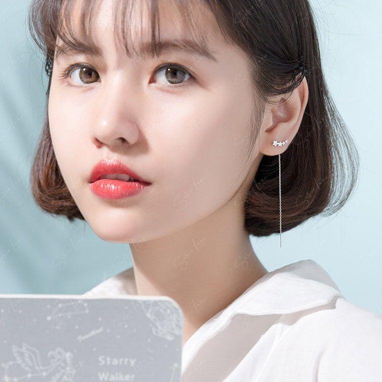 star threader earrings