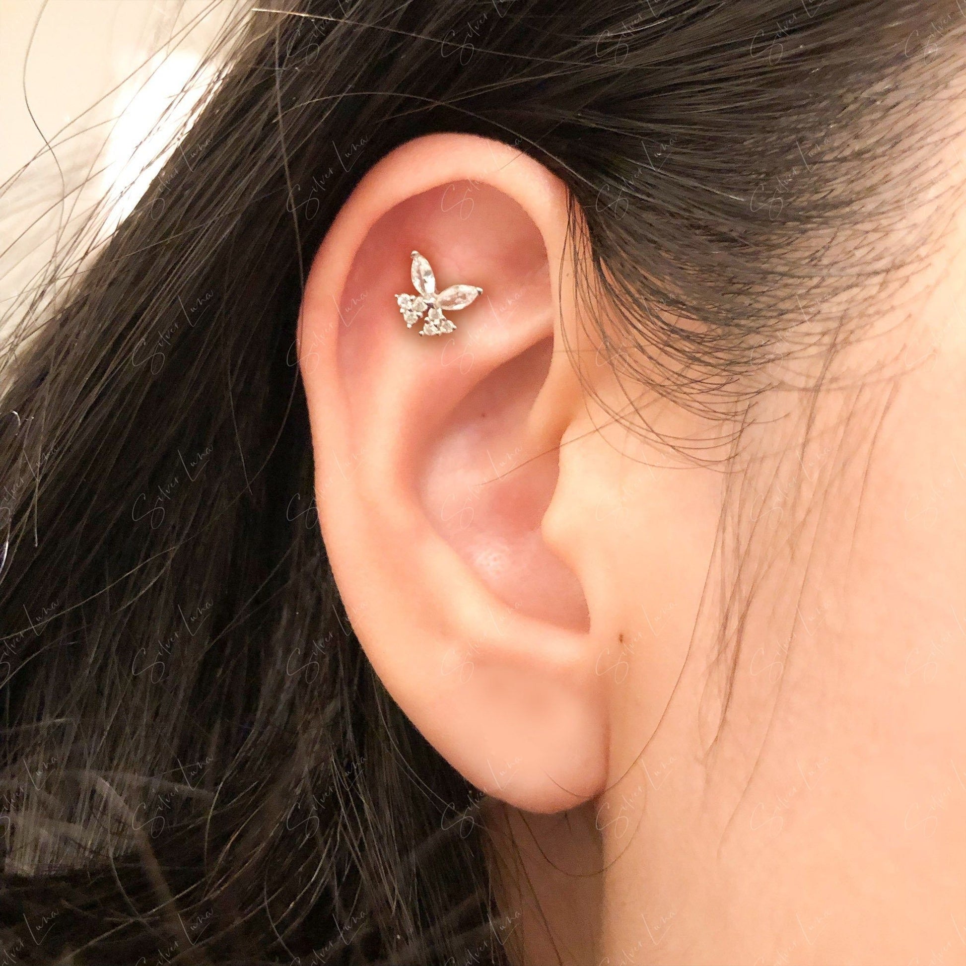 screw ball back stud earrings
