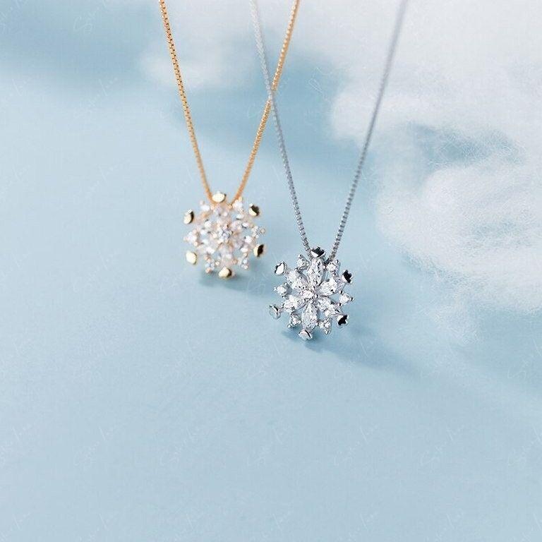 snowflake pendant necklace