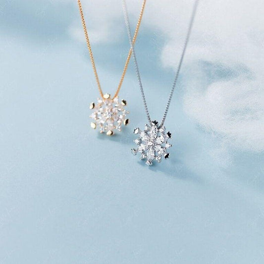 snowflake pendant necklace