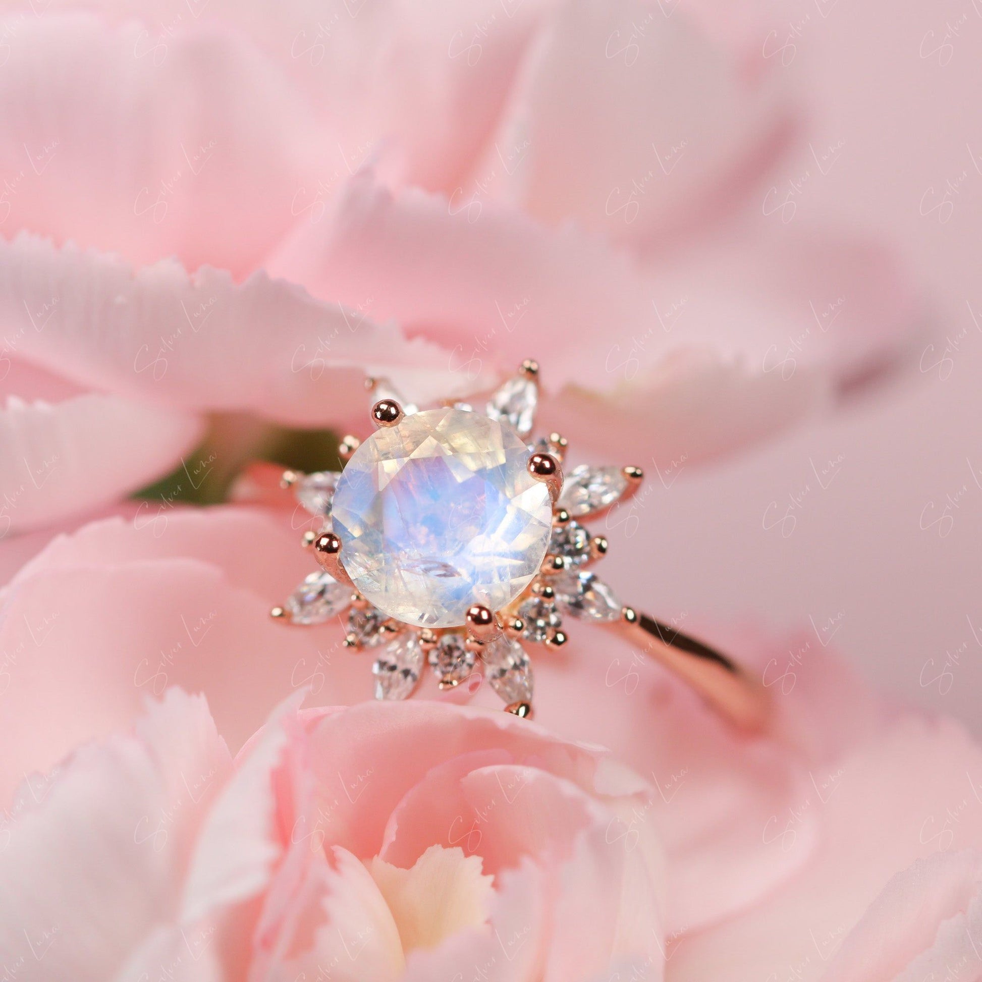 moonstone sterling silver ring