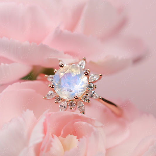 moonstone sterling silver ring