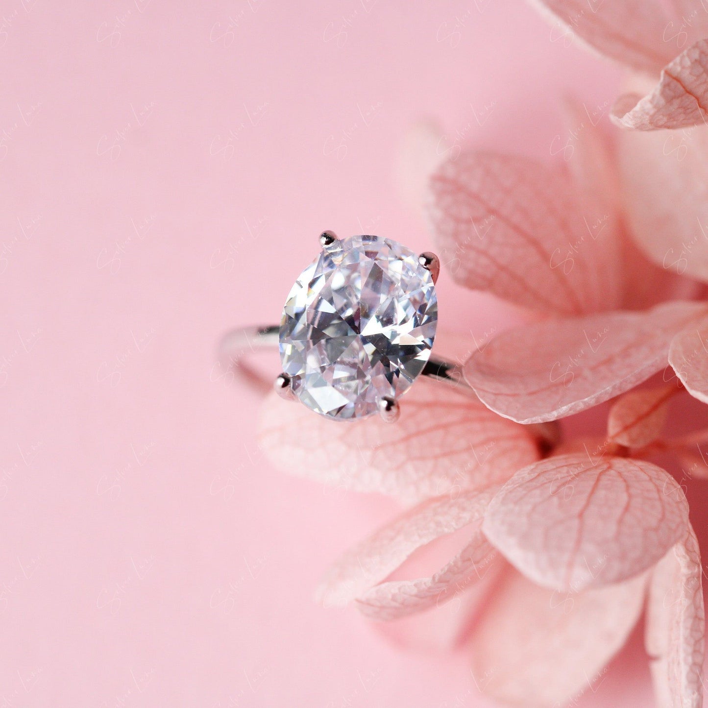 oval sterling silver ring