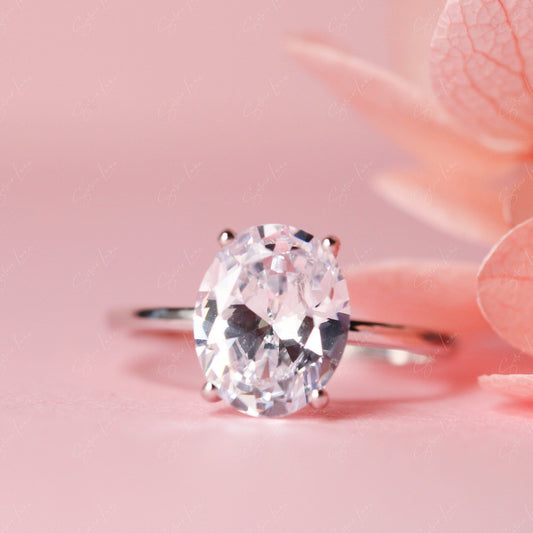 oval sterling silver ring