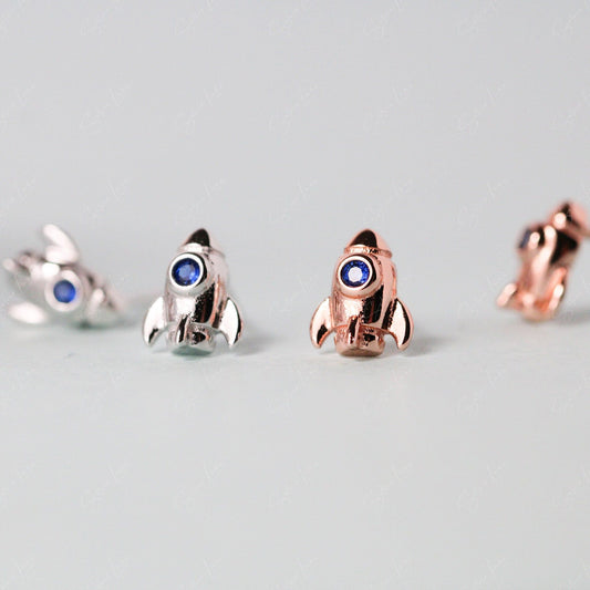 rocket stud earrings