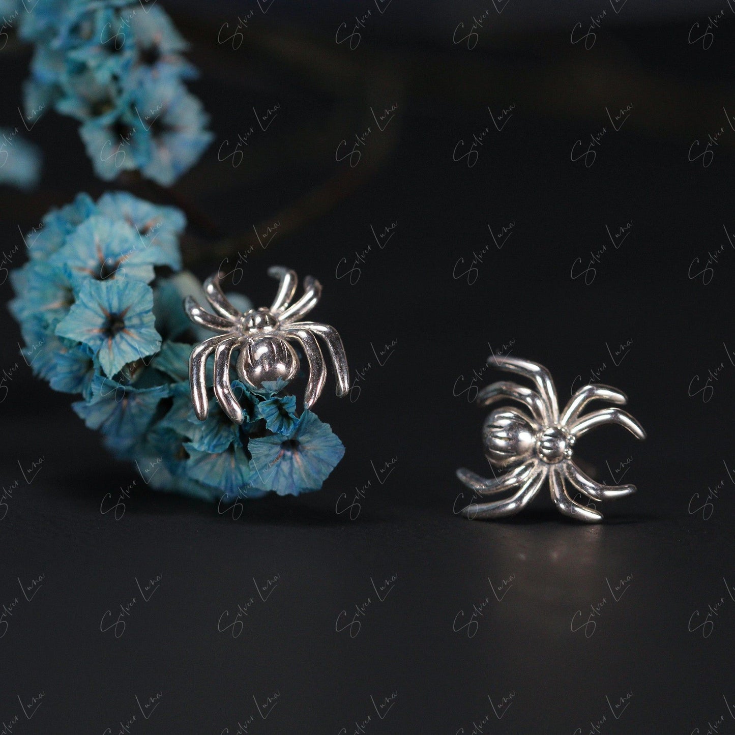 cute spider stud earrings