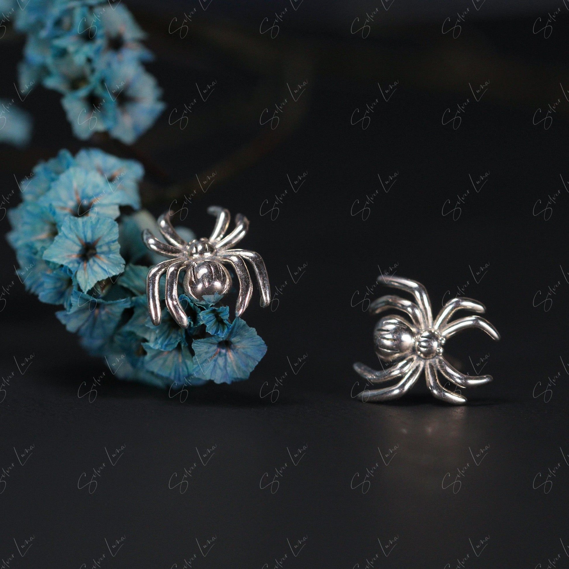 cute spider stud earrings