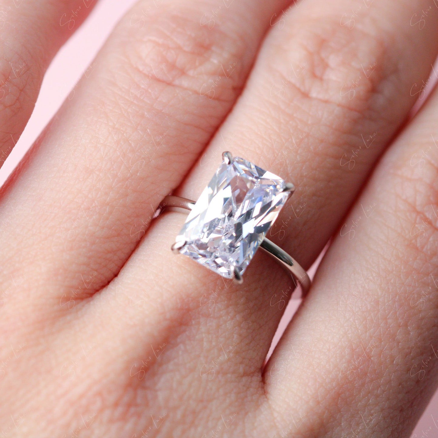 radiant zirconia cubic zirconia ring