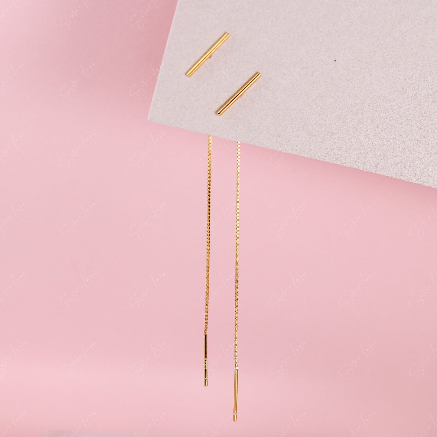 stick threader earrings