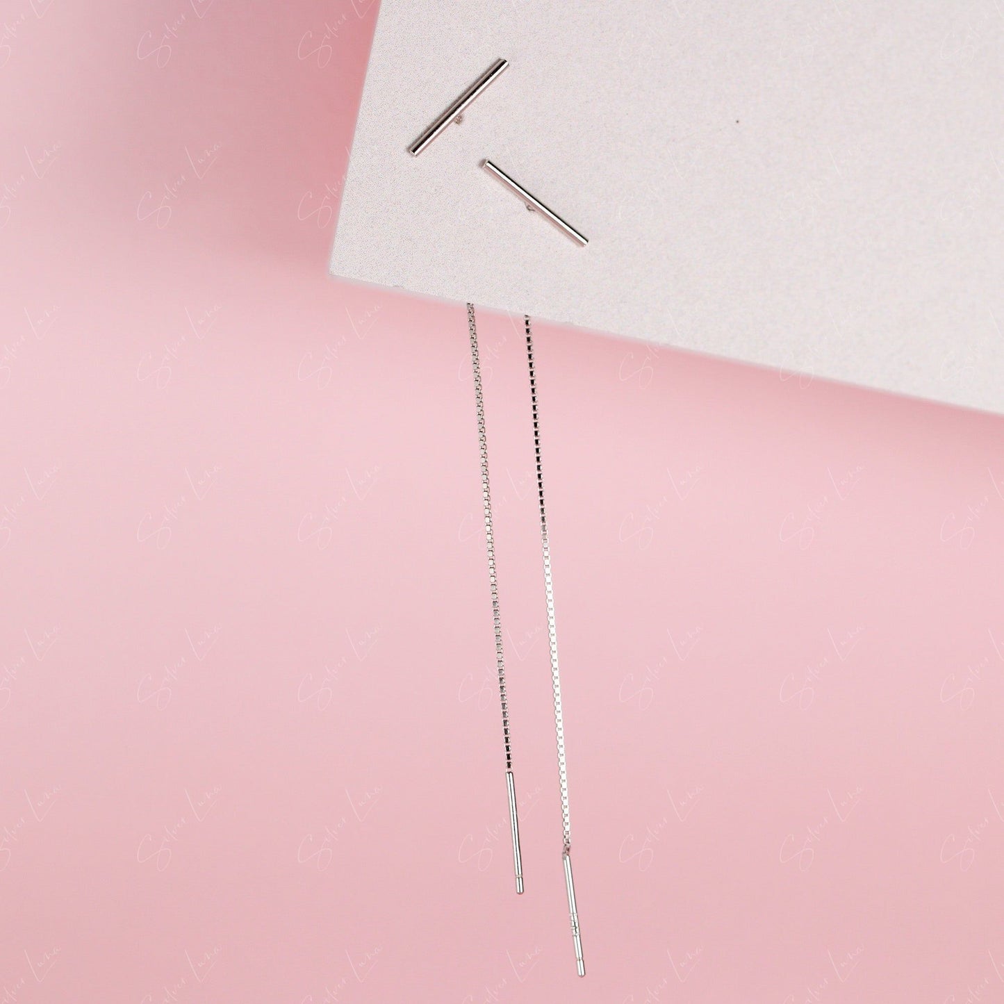 stick threader earrings