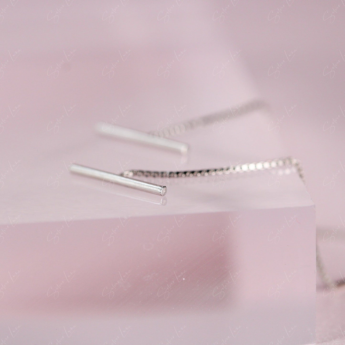 stick threader earrings