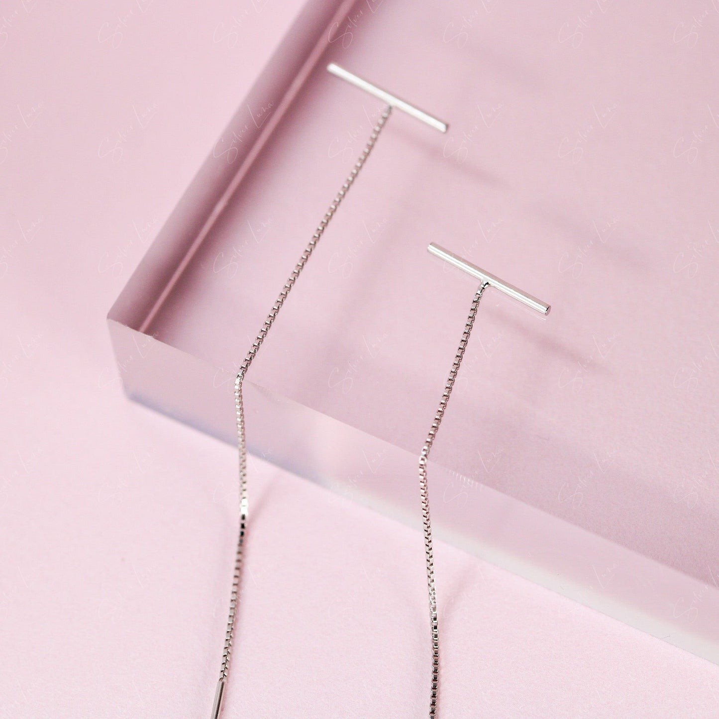 stick threader earrings