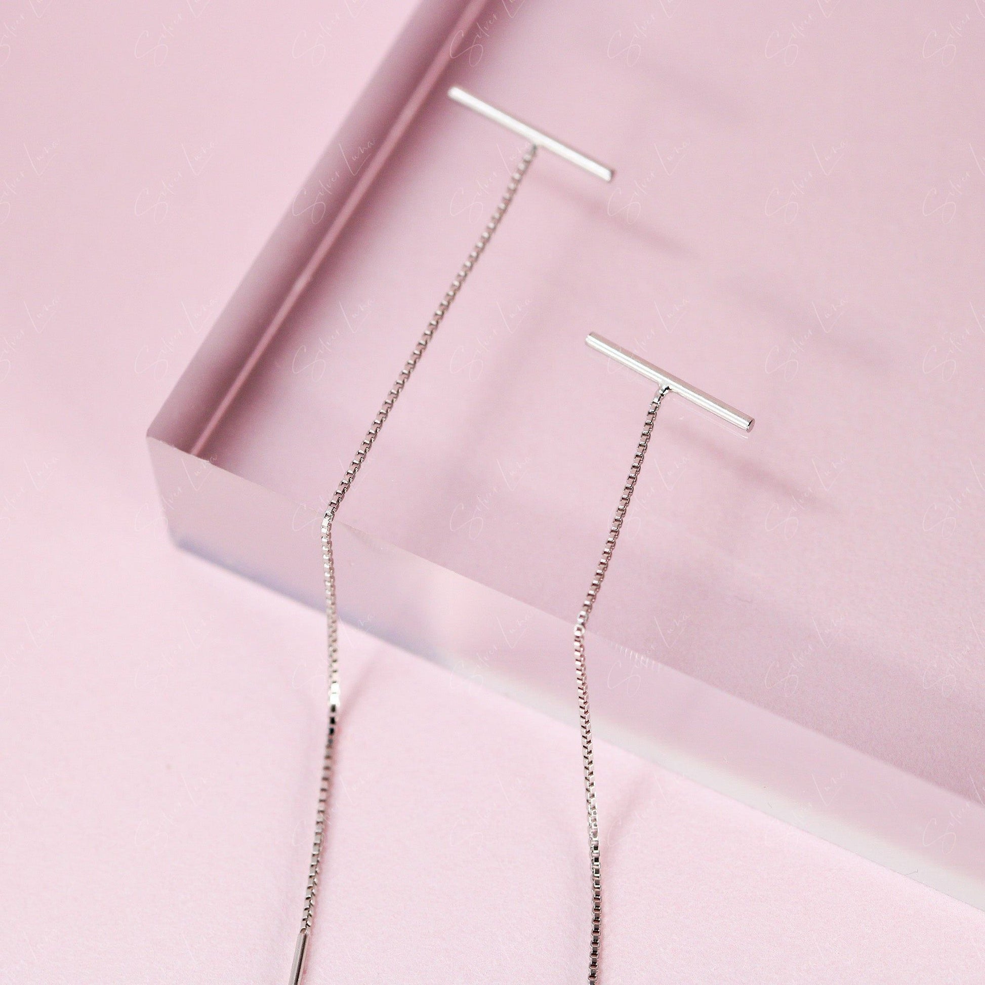 stick threader earrings