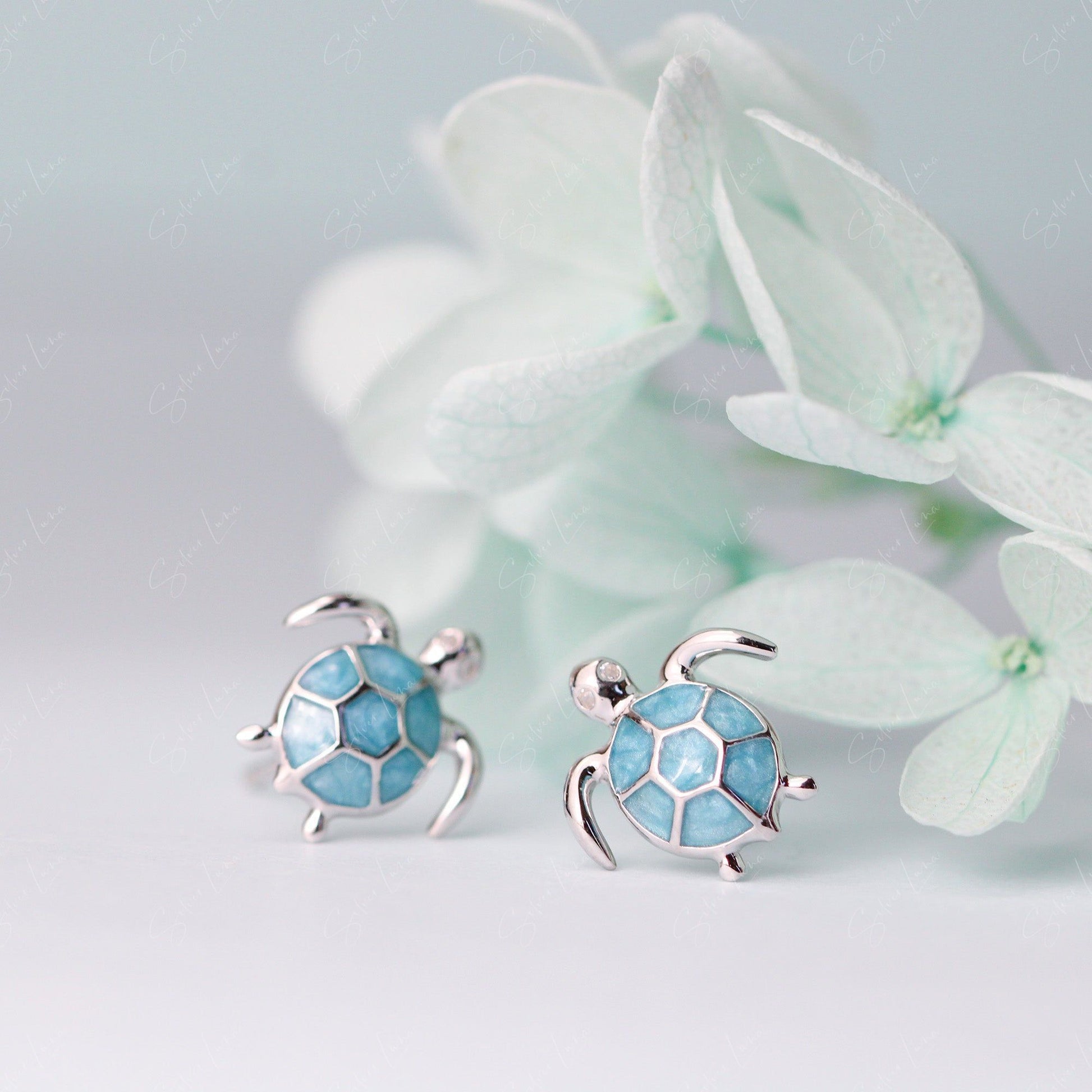 turtle stud earrings
