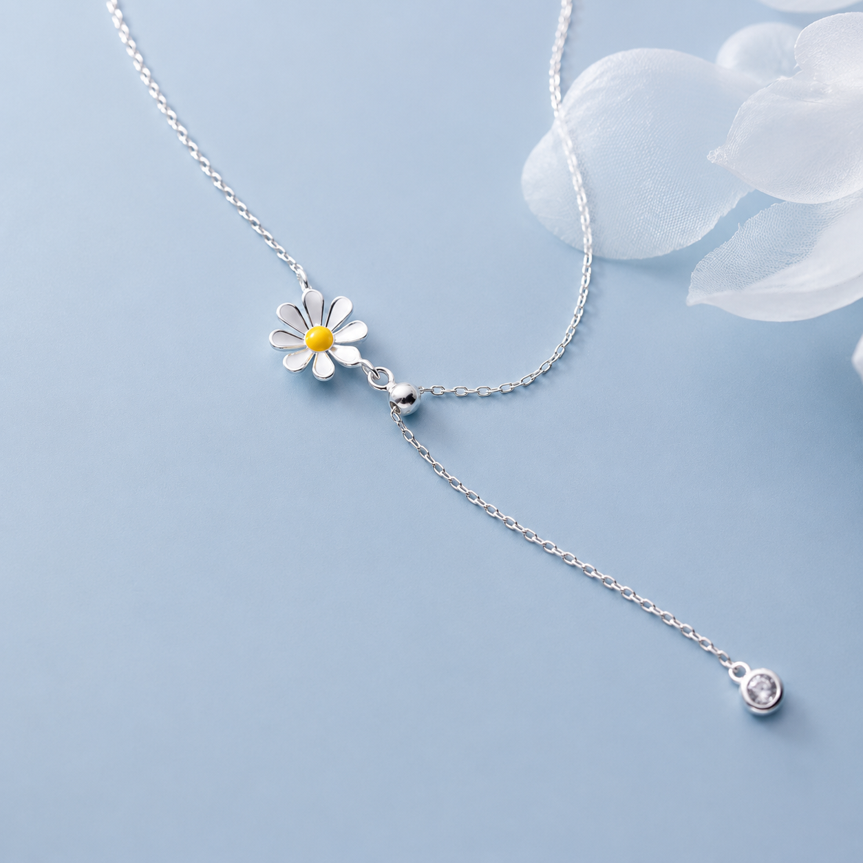 daisy choker necklace