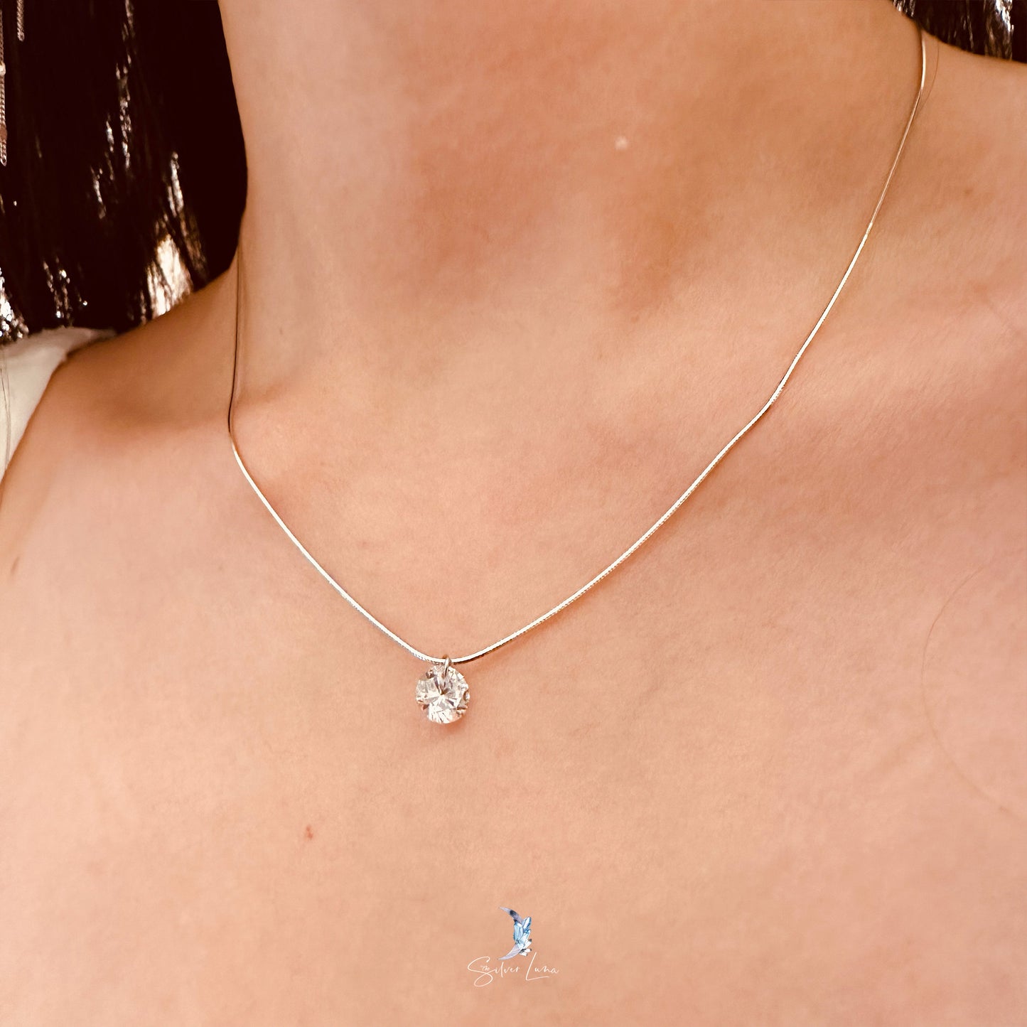 cubic zirconia pendant necklace