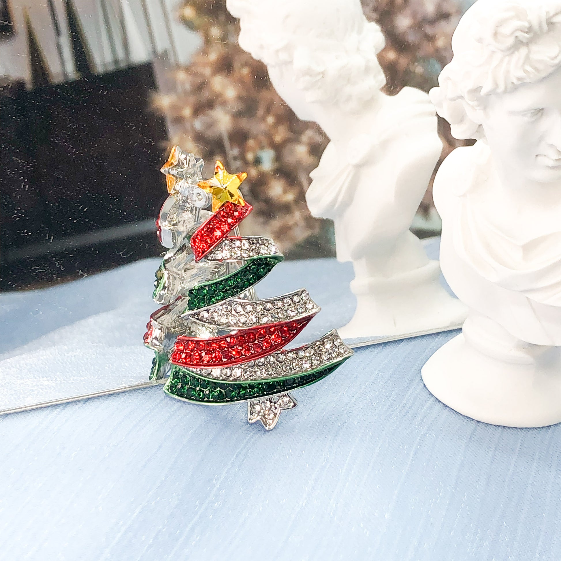 Christmas tree Holiday brooch