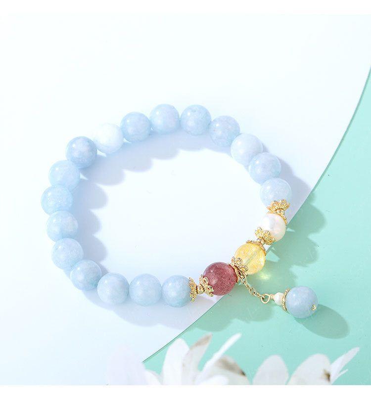 Natural Stone Aquamarine fengshui bracelet