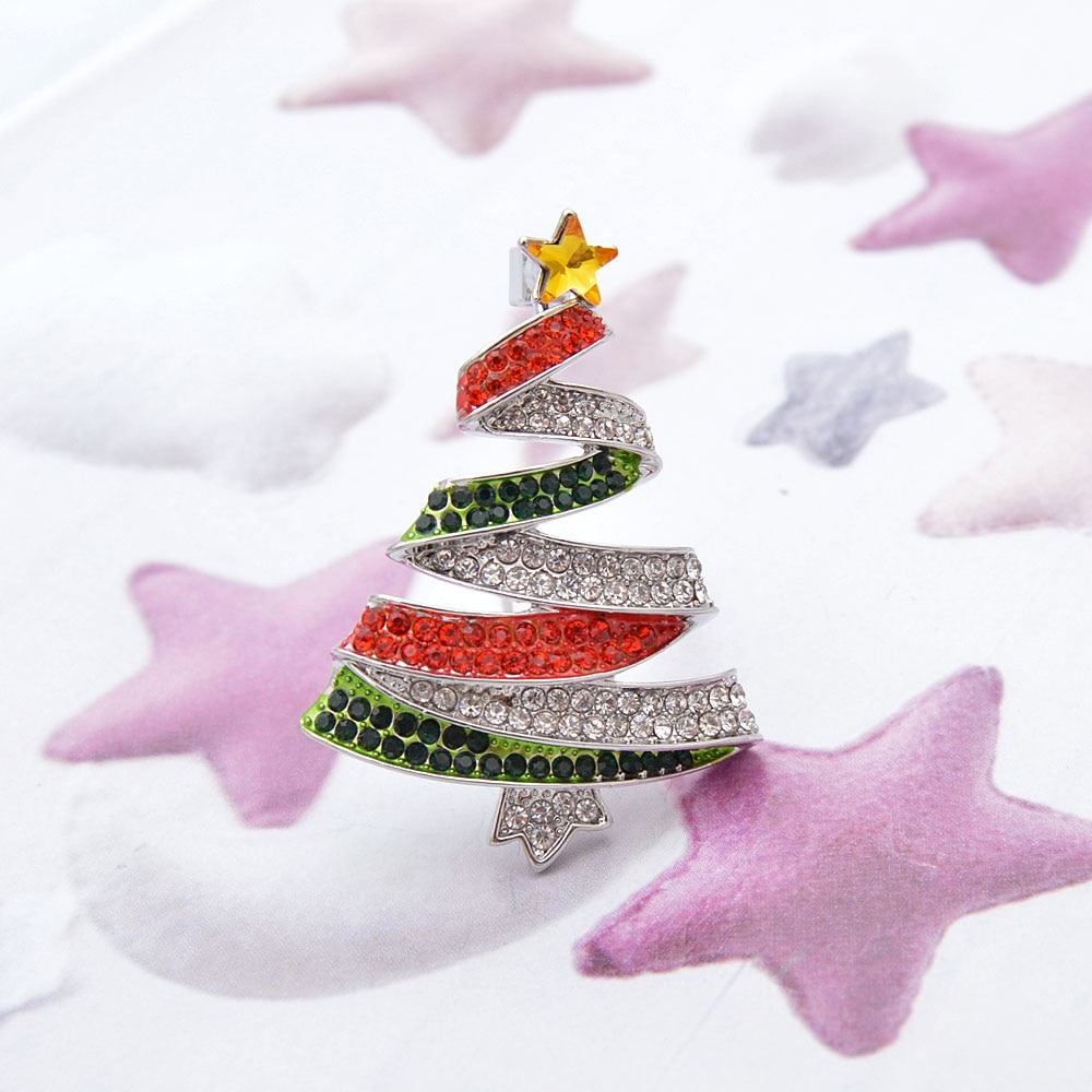 Christmas tree Holiday brooch