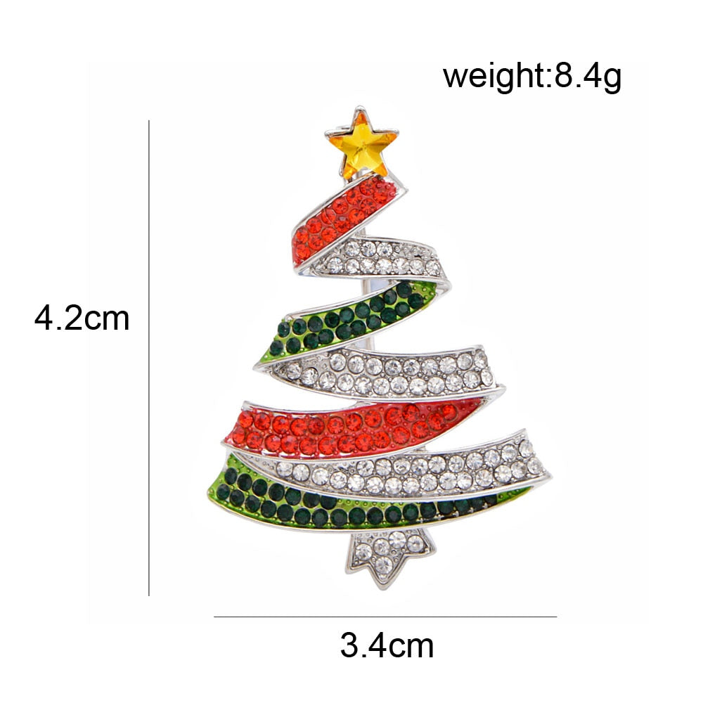 Christmas tree Holiday brooch