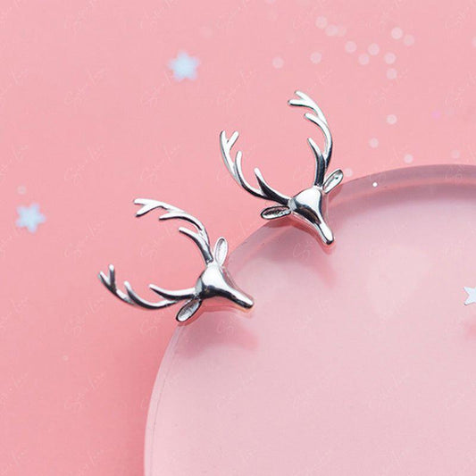 Christmas deer stud earrings