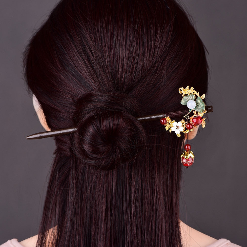 Japanese wooden hair stick