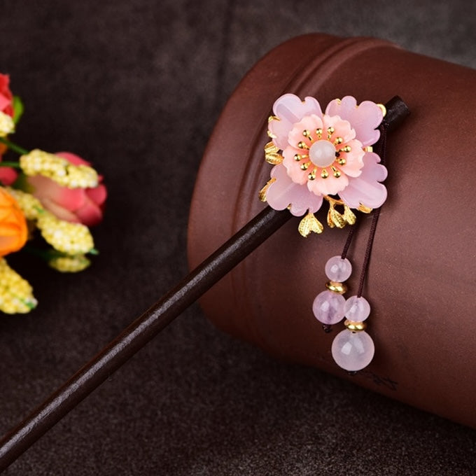 cherry blossom hair stick