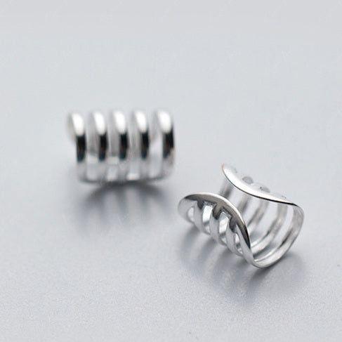 Spring Layer Non Piercing Ear Cuffs 5 Rows