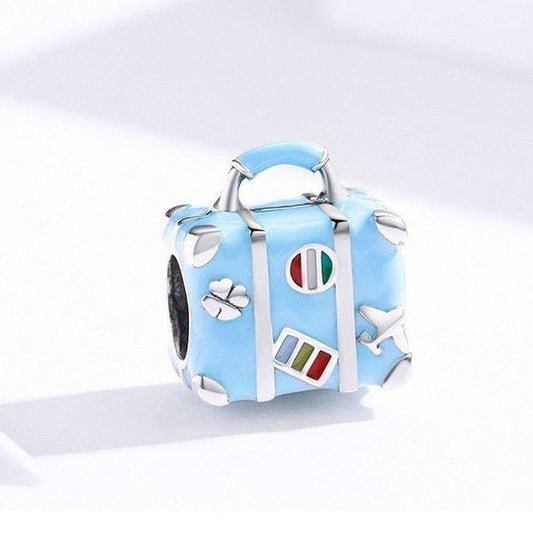 Travel Suitcase Charm For Bracelet