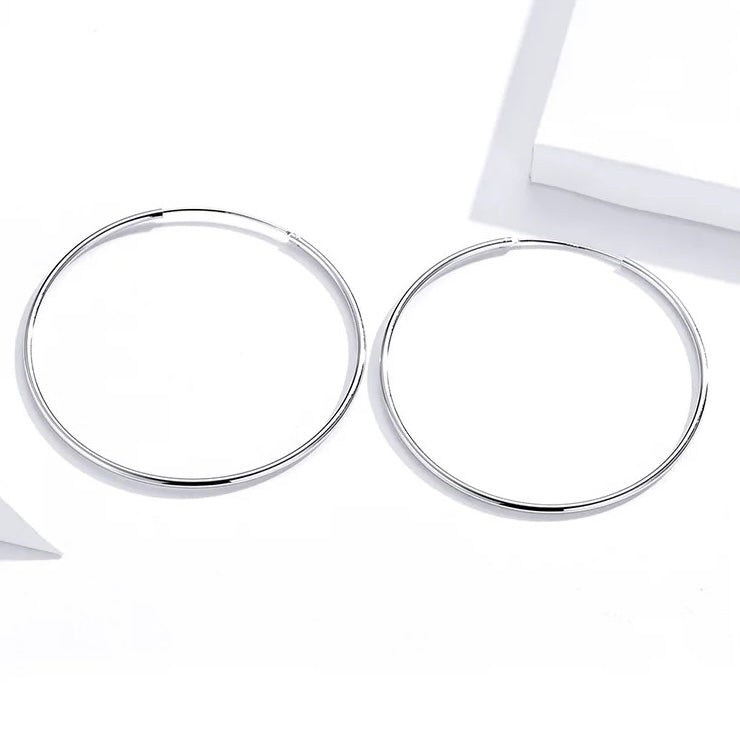 sterling silver hoop earrings