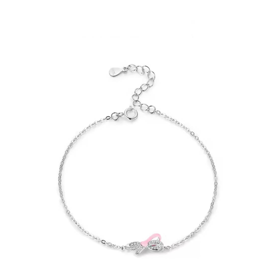 bowtie dainty silver bracelet