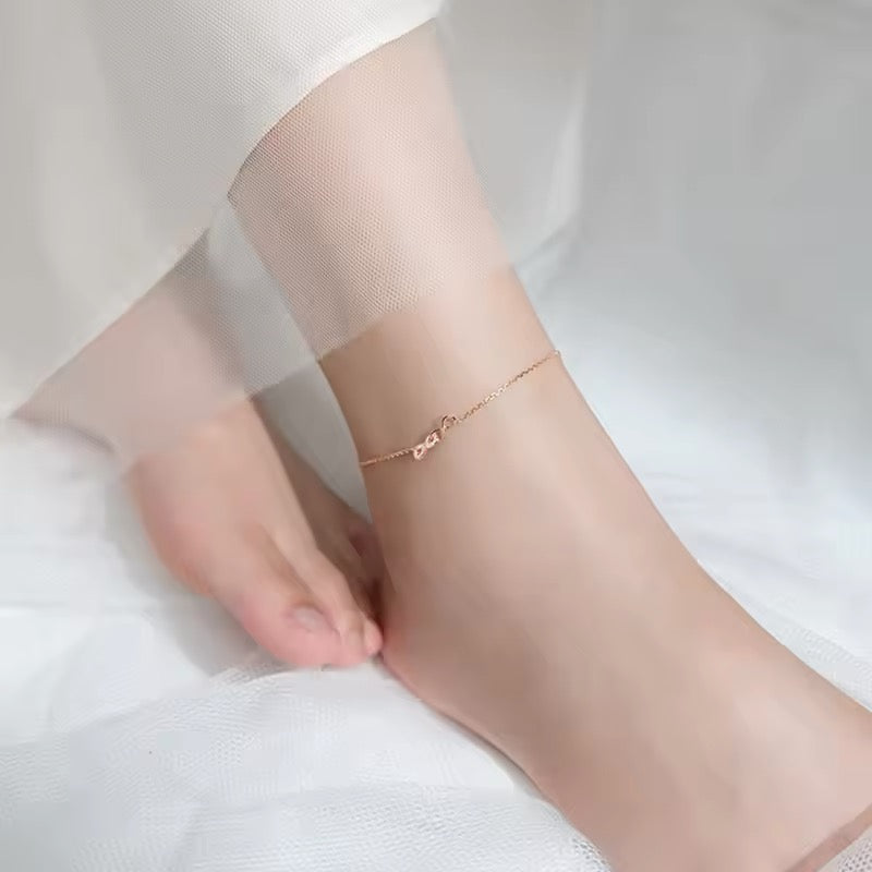 infinity symbol sterling silve anklet