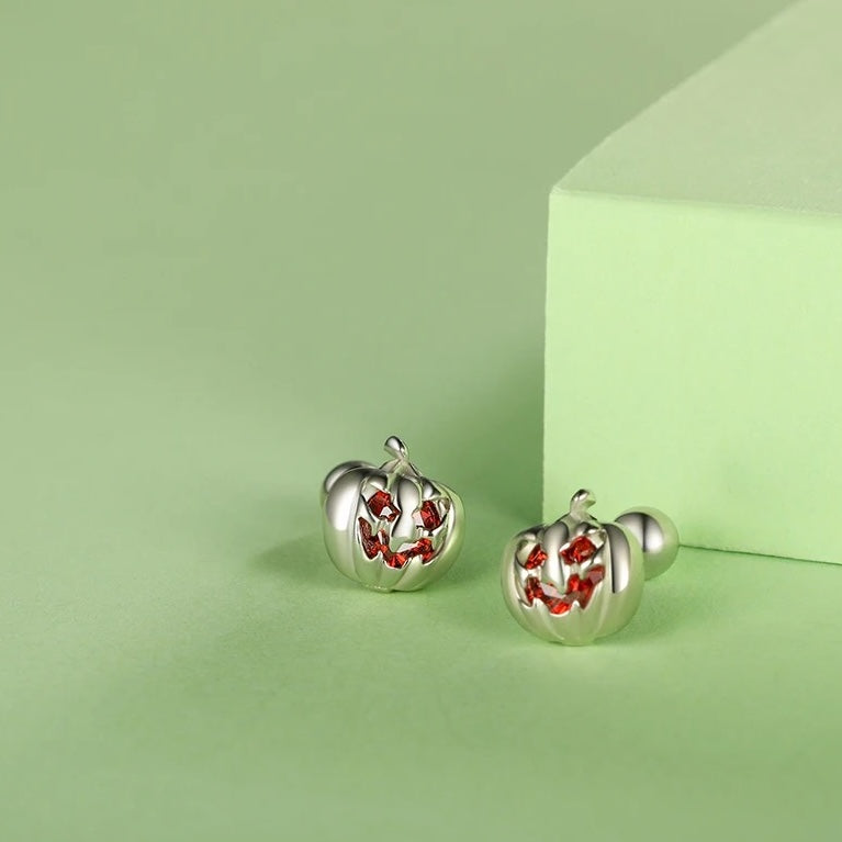 jack o lantern stud earrings