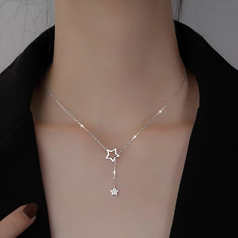 star lariat pendant necklace