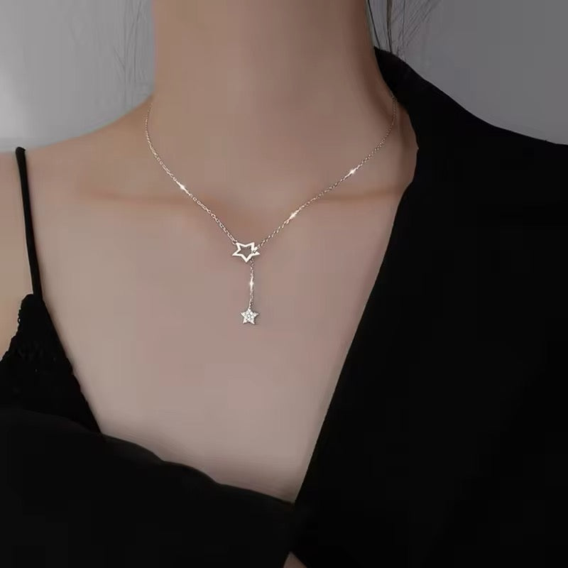 star lariat pendant necklace